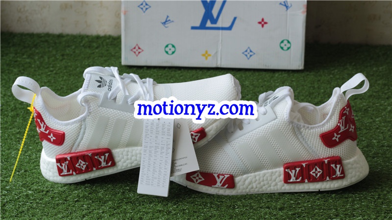 Real Boost Adidas NMD R1 Boost LuisVutton White Mesh